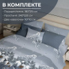 Комплект постельного белья 2-спальный с Евро простыней, перкаль (Совушка)