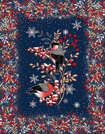 Комплект полотенец 48*60 см, 3 шт., рогожка (Колядки)