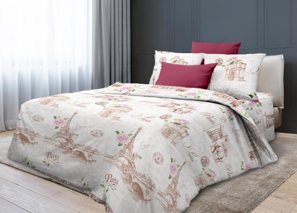Пододеяльник Евростандарт, бязь ГОСТ (Парижанка)