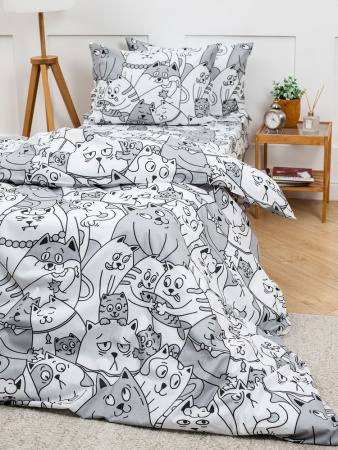 Наволочка 40*60 см, бязь "Комфорт" (Котовасия)