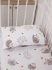 Наволочка 40*60 см, перкаль, детская расцветка (Ёжики)