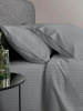 Комплект постельного белья 1,5-спальный, перкаль (Лунная соната, серый)