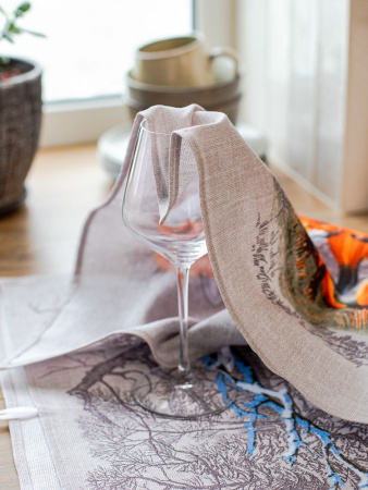 Комплект полотенец 48*60 см, 3 шт., рогожка (Лисы)